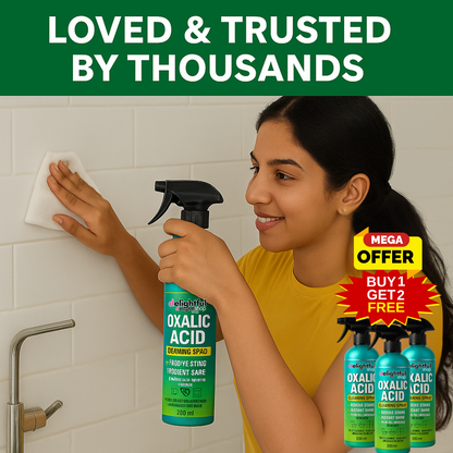 Oxalic Acid Cleaning Spray | BUY 1 GET 2 FREE | Removes Stain | Instant Shine